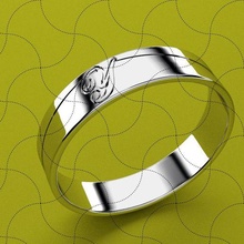 multa joyería joya moderno anillo 014 Alianza Arte fundición cera escultura impresión chino modelo oro joyer brazalete 3d print model - Mito3D