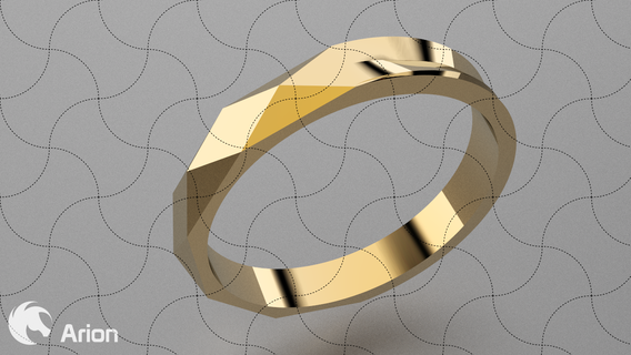 fein Schmuck modern Ring 025 Allianz Juwel Wunder Ohrring Kunst Hochzeit Chinesisch Gold Herz Ehe Adler Frau 3d print model - Mito3D