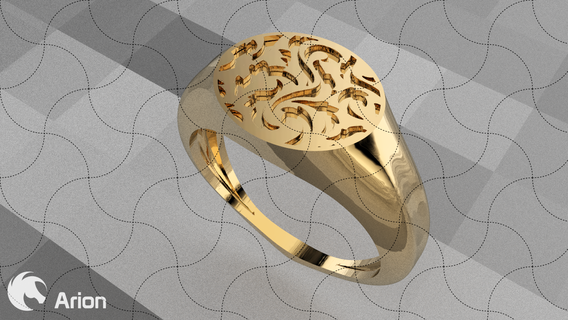 fein Schmuck modern Ring 027 Allianz Juwel Wunder Ohrring Kunst Hochzeit Chinesisch Gold Herz Ehe Adler Frau 3d print model - Mito3D