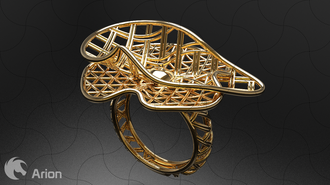 fine jewelry modern ring 038 alliance wonder jewel jewelery earring art wedding chinese gold said heart marriage filigree flower woman man 3D print model - Mito3D