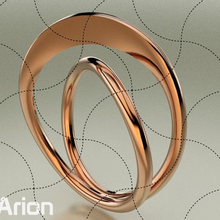multa joyería joya moderno anillo 03 Alianza Arte fundición cera escultura impresión chino modelo oro 3d print model - Mito3D