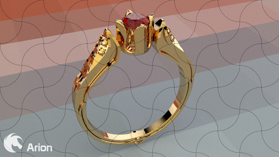 multa joyería joya moderno anillo 43 Alianza preguntarse arete Arte Boda oro corazón matrimonio filigrana flor mujer americano 3d print model - Mito3D