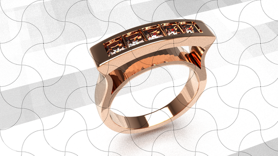 fein Schmuck modern Ring 53 Allianz Wunder Juwel Ohrring frei Hochzeit Gold Herz Ehe Filigran Blume Frau Textur 3d print model - Mito3D