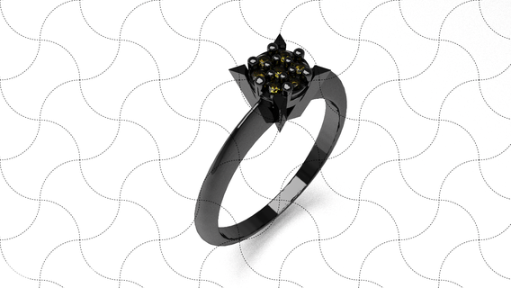 fein Schmuck modern Ring 54 Allianz Wunder Juwel Ohrring frei Hochzeit Gold Herz Ehe Filigran Blume Frau Textur 3d print model - Mito3D