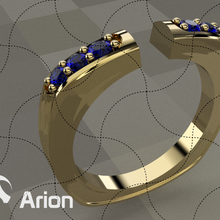 joalheria anel 6 pedras senhora aliança gema arte jóia jóias elenco cera escultura impressão chinês modelo ouro oro Joya Joyer 3d print model - Mito3D