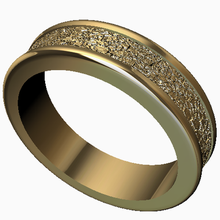 fein Schmuck Ring rustikal Steine Textur Allianz Juwel Kunst Gießen Wachs Skulptur Drucken Chinesisch Modell Gold 3d 3d print model - Mito3D