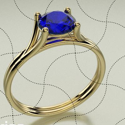 fine jewelry solitaire jewelry alliance gem art jewel jewelery ring casting wax sculpture printing jewelry fine chinese model gold  gold 3D print model - Mito3D