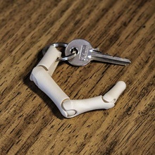 finger bone keychain 3d print model - Mito3D