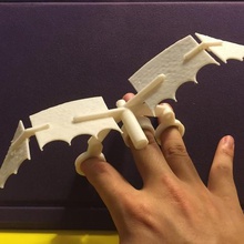 finger flapper game mechanical toys tvy stem steam middle school leonardo da vinci flying engineering elementary davinci catchthewind 3d print model - Mito3D