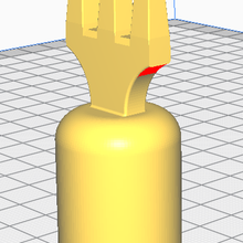 finger fork gadget eat fun prosthesis funny 3d print model - Mito3D