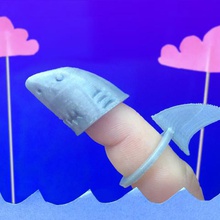 finger-Hai Schmuck 3d print model - Mito3D