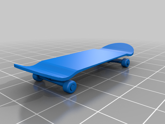 finger skateboard 2 0 größer 3dlabprint benchy spaß spiele schlittschuh video hobby 3d print model - Mito3D