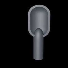finger spoon tool ice cream 3d print model - Mito3D