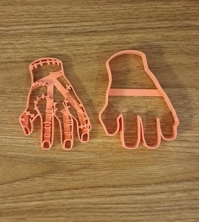 fingers crazy adams Home cutting cutter cookie cookies mass fondant clay porcelain merlin wednesday wandinha thing the hand 3d print model - Mito3D