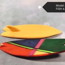 prancha dedo arte surfe brinquedo aquático 3d print model - Mito3D