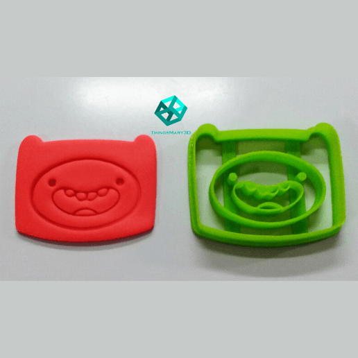 finn adventure time cookie cutter home fondant 3D print model - Mito3D