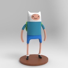finn adventure time art human figures toys 3d print model - Mito3D