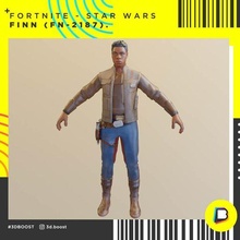 finn fortnite stella guerre modello 3d Stampa eroe film fn 2187 Stormtrooper ps4 ps5 xbox pc tiratore yoda darth 3d print model - Mito3D