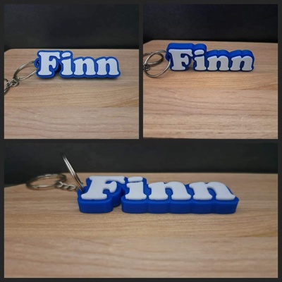finn schlüssel fob 3d print model - Mito3D