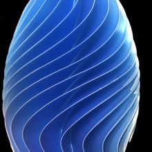 fin-tastic vase la maison pot de nouvelles l'art 3d print model - Mito3D