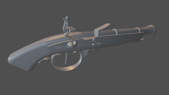 parmak kilidi tabanca orman 5e silah oyuncak 3d Yazdır gerçekçi yüksek poli 3d print model - Mito3D