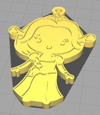 fiona sherk key rings dreams ogra happily gift green changeoffialemto practice 3d print model - Mito3D