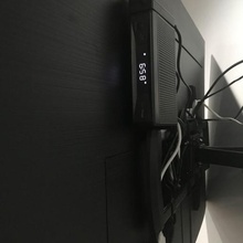 fios de cabo caixa montagem a casa arris tela plana set-top box televisão verizon organização 3d print model - Mito3D