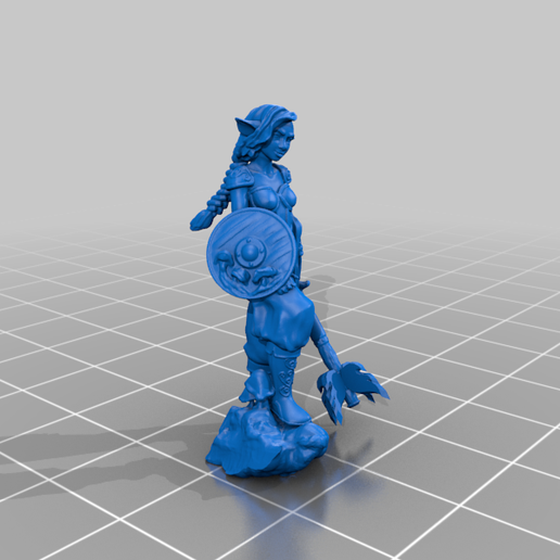 firbolg clérigo dnd miniatura jogos 3D print model - Mito3D