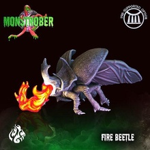 fire beetle beetle fantasy god insect monster rpg wargames fire dnd tabletopgames foundry crippled cgf monstrober octoberchallenge 3d print model - Mito3D