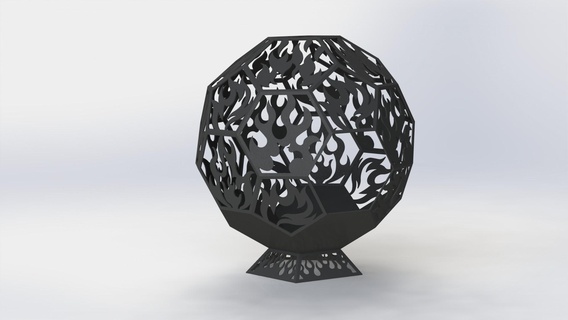 fire bowl 3d print model - Mito3D