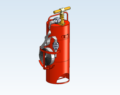 fuoco Dipartimento secchio spruzzatore 1 gioco pompiere modello 3d ugello estrusore fabbricazione giocattoli regalo 3d print model - Mito3D