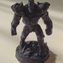 élémentaire de feu miniature art mini figurine pierre rock golem l'élémentaire un incendie le mdn jouet 3d print model - Mito3D