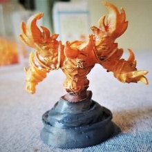 elemental de fuego art criaturas 3d print model - Mito3D