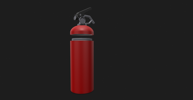 fogo extintor bombeiro bhv departamento armazenamento bin 3d print model - Mito3D