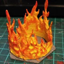 fuego hex.juego.inframundos.warhammer 3d print model - Mito3D