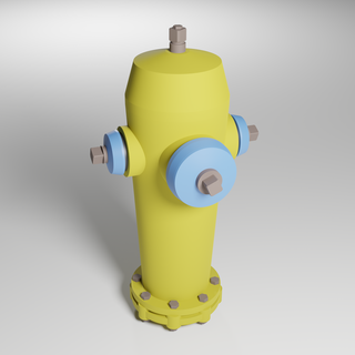 ateş hidrant ölçek model 1 35 diyorama detay minyatür Su hortum 3d print model - Mito3D