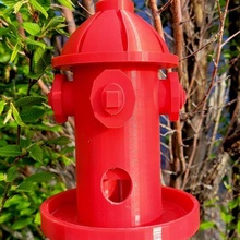 ateş hidrant kuş besleyici 3d print model - Mito3D