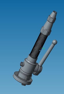 fuoco ugello estrusore gadget acqua vigile tubo flessibile 3d print model - Mito3D
