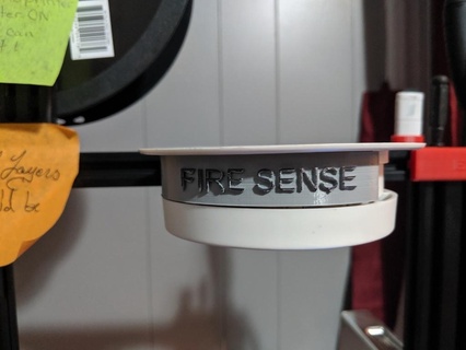 fuoco senso 3d stampante allarme mettere in guardia sicurezza Fumo rivelatore Accessori 3d print model - Mito3D