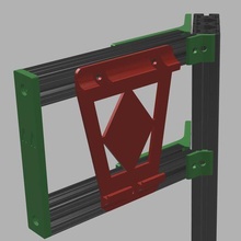 fire tablet mount simracing rig sidemount 3d print model - Mito3D