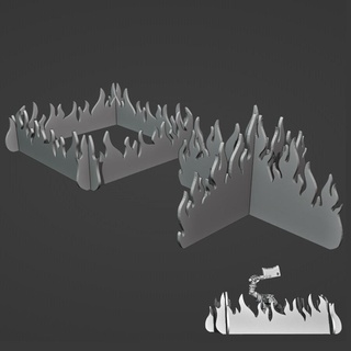 fuoco gettone terreno d 3d print model - Mito3D