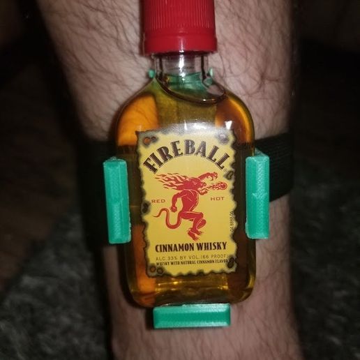 fireball ankle bar jewelry bracelet liquor bottle novelty bracelets 3D print model - Mito3D