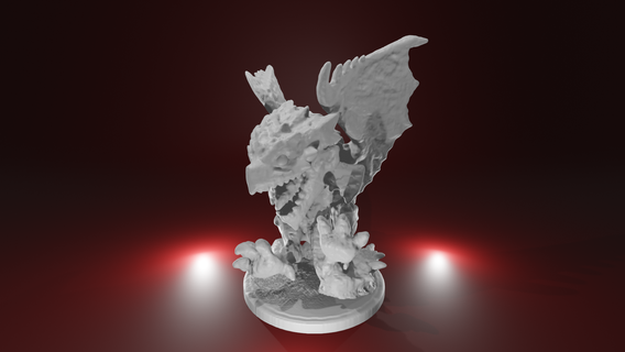 Firedragan mh brinquedo Dragan moster arte 3d print model - Mito3D