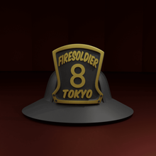 fireforce capacete de cosplay gadget mangá anime fogo cosplayer 3d print model - Mito3D