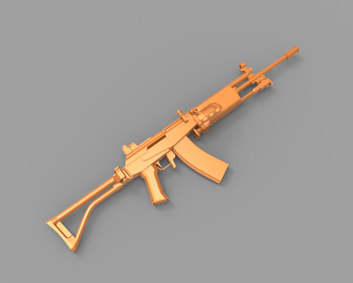 firegun -- imi galil full scale Tools weapon gun pubg payday war costume cosplay police counter strike fortnite 3d print model - Mito3D