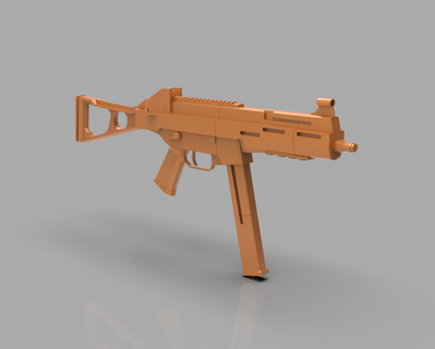 ateşli silah ump 45 tam ölçek 3d print model - Mito3D