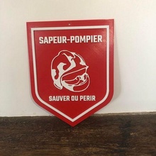 fireman plate 3d print model - Mito3D