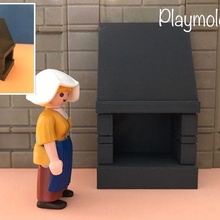 fireplace medieval castle steck scale figures playmobil game toys art toy shield helmets custom army miniatures dollhouse 3d print model - Mito3D