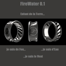firewater01 jewelry ring water late fire 3d print model - Mito3D