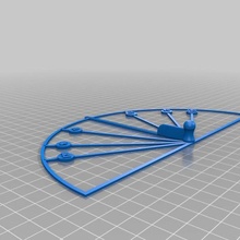 firing arc protractor game arcs wargaming toy accessories 3d print model - Mito3D